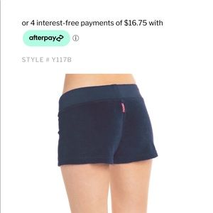 Navy (ish) Hardtail shorts in the shorter length. Very good condition.